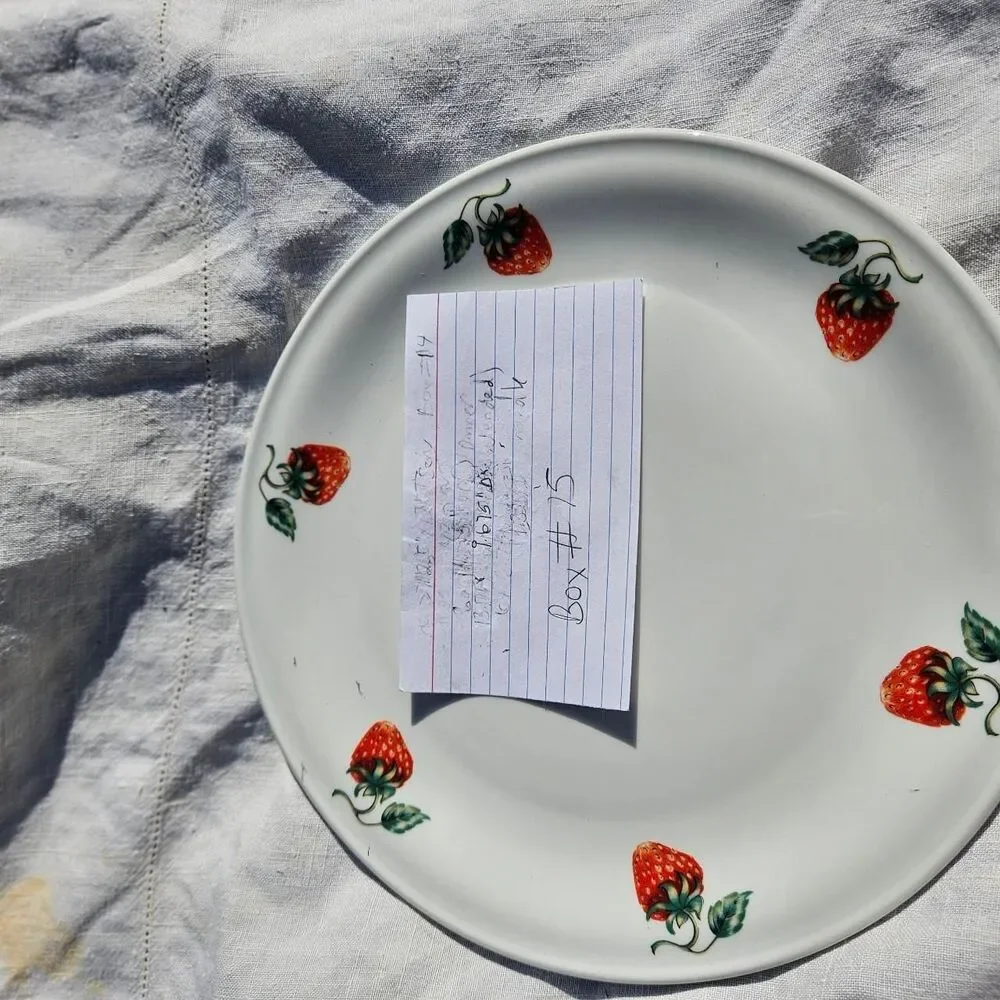 Vintage Apilco French Strawberry Plate - Picture 3 of 3